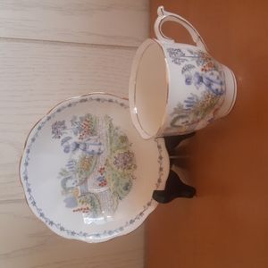 Bell China Fine Bone Made in England Vintage Teacup and saucer